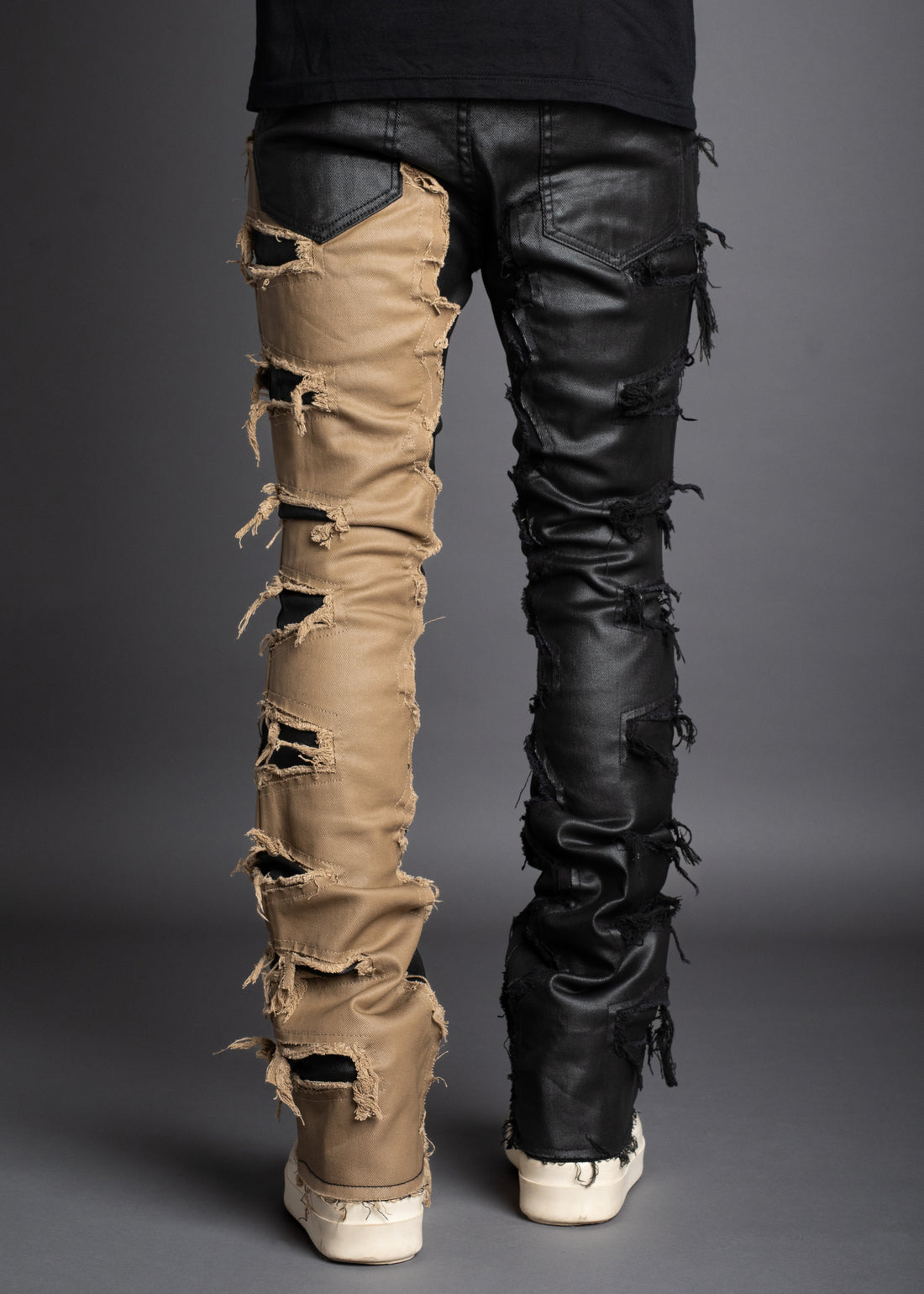 Black Split Denim